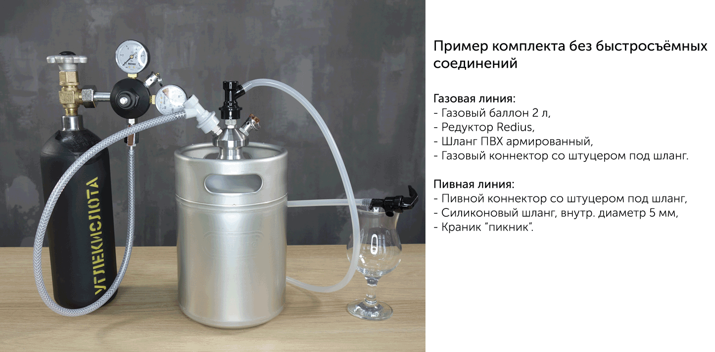Мини-кег KegLand из нержавеющей стали, 5 л. Купить в интернет-магазине ...